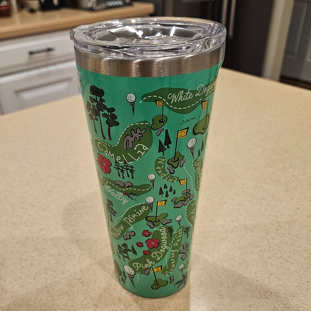 RARE MASTERS AUGUSTA NATIONAL 2019 COLLECTIBLE CORKCICLE HOLES TUMBLER WOODS - Picture 2 of 16
